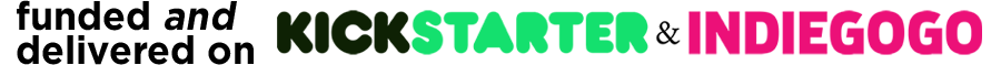 Indiegogo and Kickstarter logos