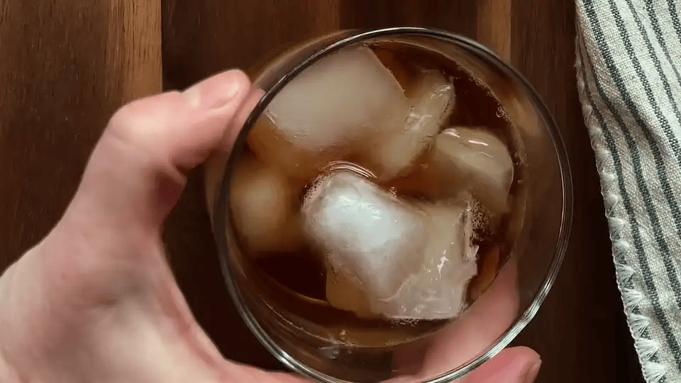 Regular cubes vs. Ice.Made.Clear.™ Huge cubes.